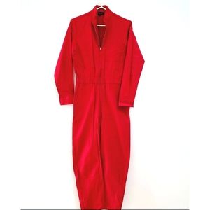 Horses Atelier Zip Jumpsuit Crimson Red